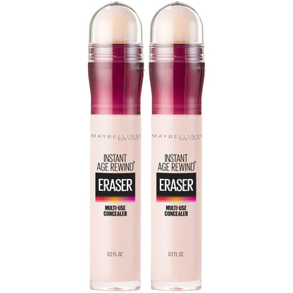 Maybelline Instant Age Rewind Eraser Dark Circles Treatment Multi-Use Concealer Fair 0.2 Fl Oz (Pack of 2)